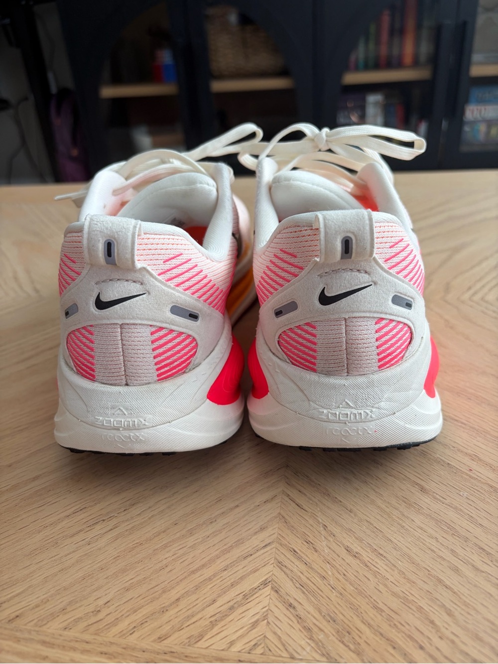 Nike Women's Vomero 18 - Pink, Orange, Black Accents - Picture 4 of 7
